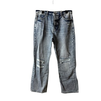 Kancan Acid Wash High Rise 90 s Boyfriend Denim Jeans Size 11 29 NWT