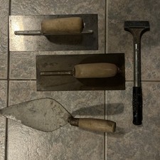 Mauerwerk 4 verschiedene Beton Zement Werkzeuge & Schaber