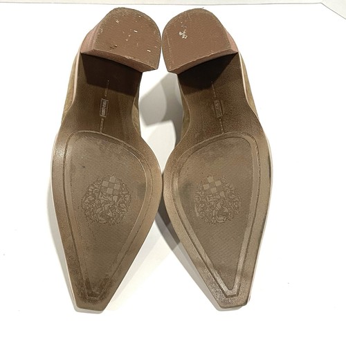 Calzado para mujer Vince Camuto Wevenly bronceado gamuza tacón apilado talla 7,5 M - Imagen 7 de 11