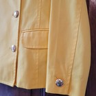 NWOT-J.CREW Bright Yellow Trudy Double Breasted Peacoat Blazer Coat Size 4 — photo 9