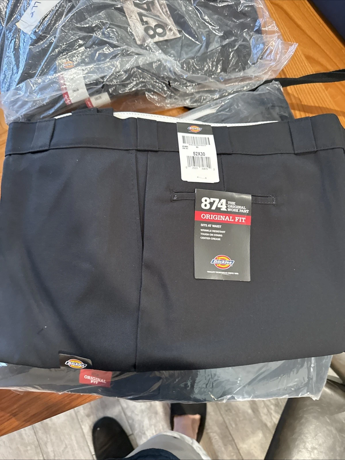 Dickies NWT Men’s Work Pant 52/30 Black 874 Workwear Industrial