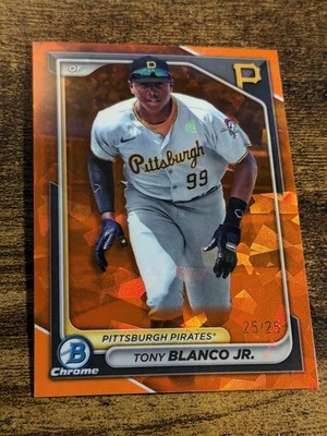 TONY BLANCO JR 2024 Bowman #BCP-132 Orange Sapphire Refractor /25