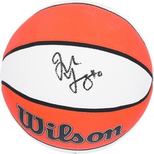 Jackie Young Aces Signed Wilson WNBA Authentic Series Indoor/Outdoor Basketball