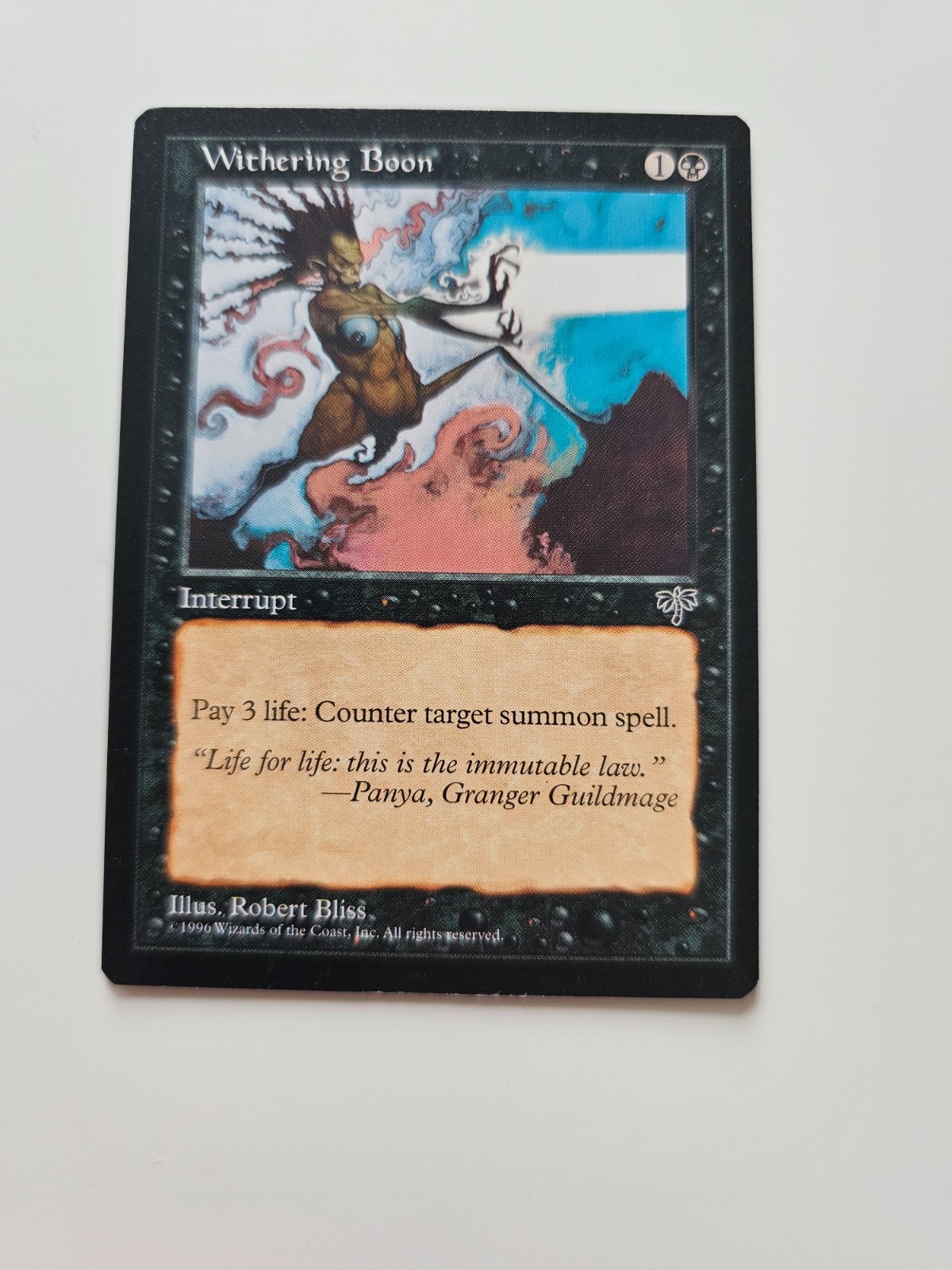 Magic the Gathering (MTG) Withering Boon Mirage LP