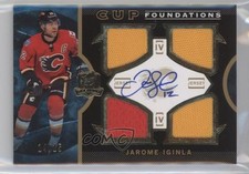 2012 The Cup Foundations Quad Jerseys 14/15 Jarome Iginla #CF-JI Auto HOF 0i5j