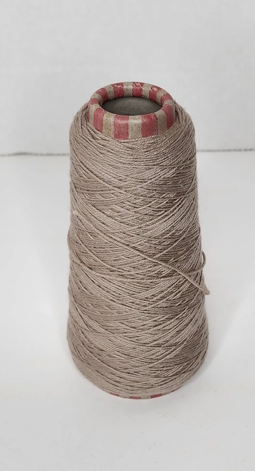 Botto Poala Aurora Stretch Merino Wool Yarn 4.4 oz Taupe Italy - Image 2 of 4