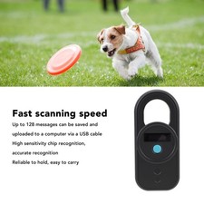 Pet Microchip Reader USB Interface High Sensitivity Portable Rechargeable 128