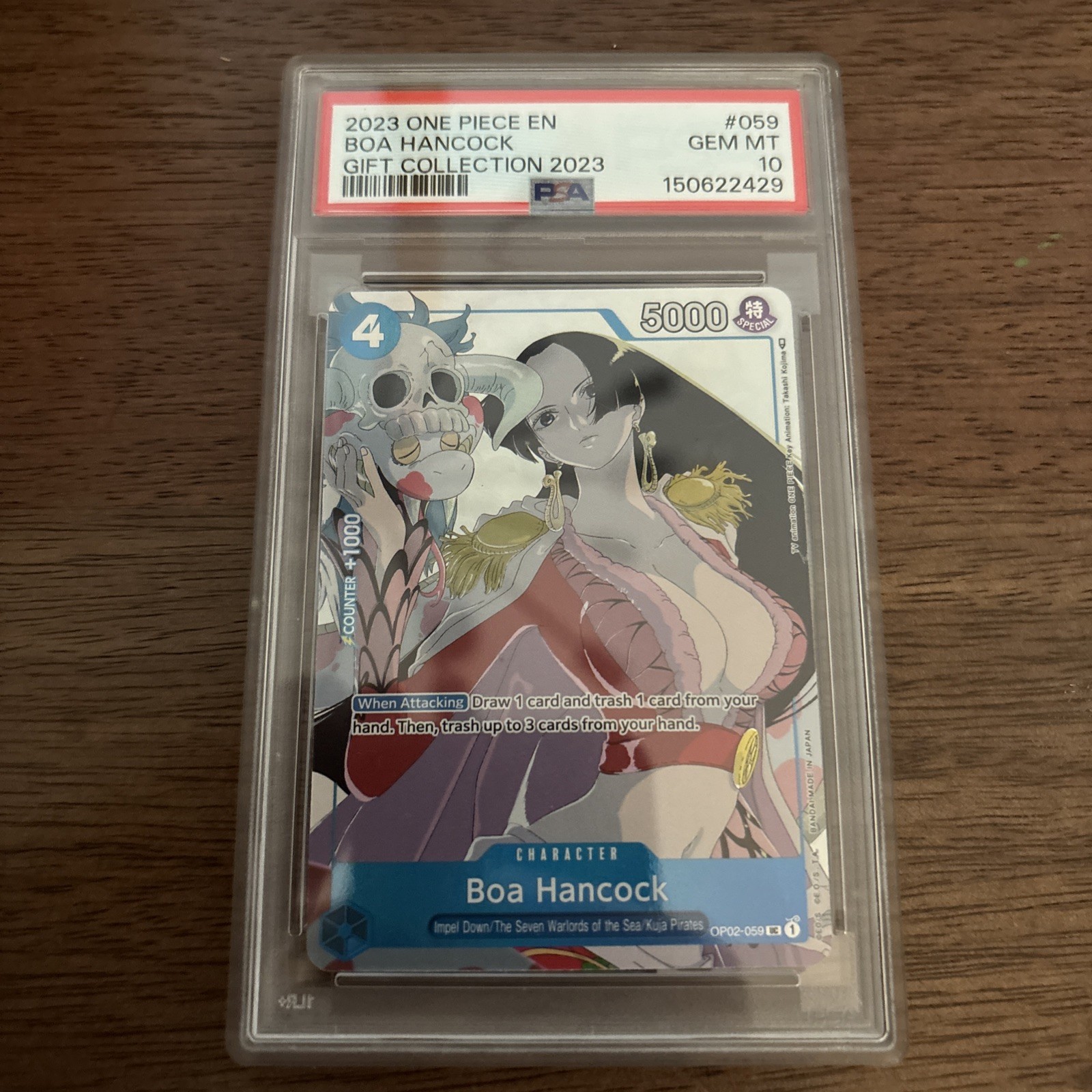 Boa Hancock (Gift Collection 2023 OP02-059 One Piece Promotion Cards Foil Psa 10