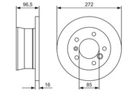 2X Bosch 0 986 479 B33 Bremsscheibe FüR VW Mercedes-Benz Puch