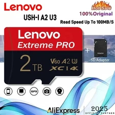 High Speed Lenovo Memory Card 1tb 2tb Micro Sd Card Class 10 Xc Tf Card Adapter