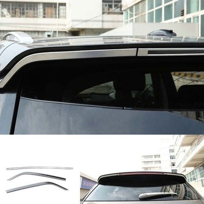 Matt Silver Rear Spoiler Wing Brake Light Strip 2015-2019 For LR Discovery Sport