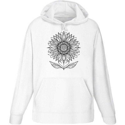 Hoodie / Kapuzenpullover ''Stylised Sunflower Doodle'' für Erwachsene (HO054935)
