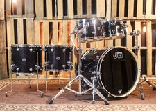 DW Performance Ebony Stain 5pc Drum Set - 18x22, 8x10, 9x12, 12x14, 14x16