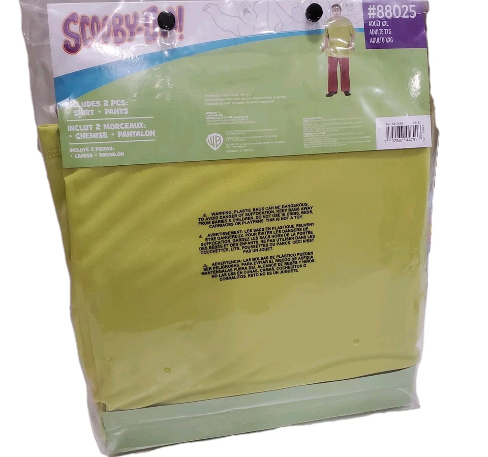 Disfraz de Halloween peludo Scooby-Doo adulto talla grande 2XL (48-52) nuevo Foto 3 de 4