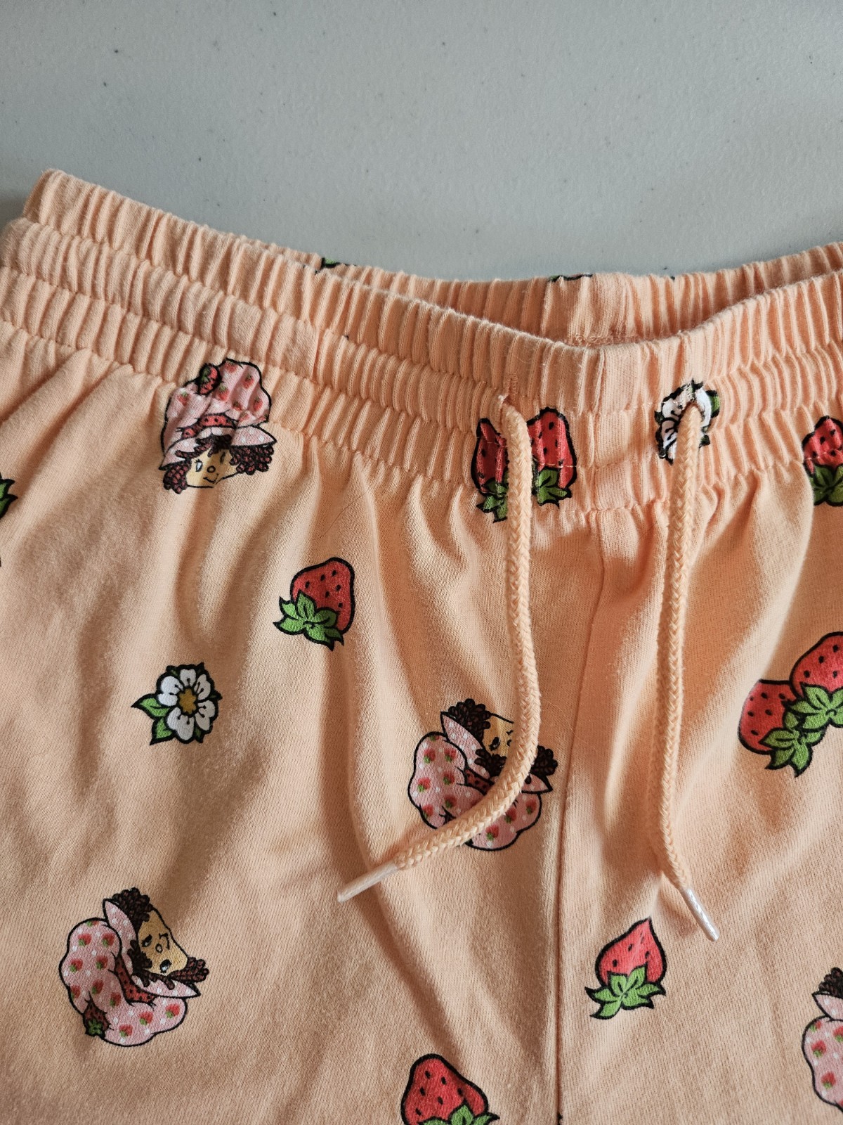 Strawberry Shortcake Orange Drawstring Shorts Siz… - image 2