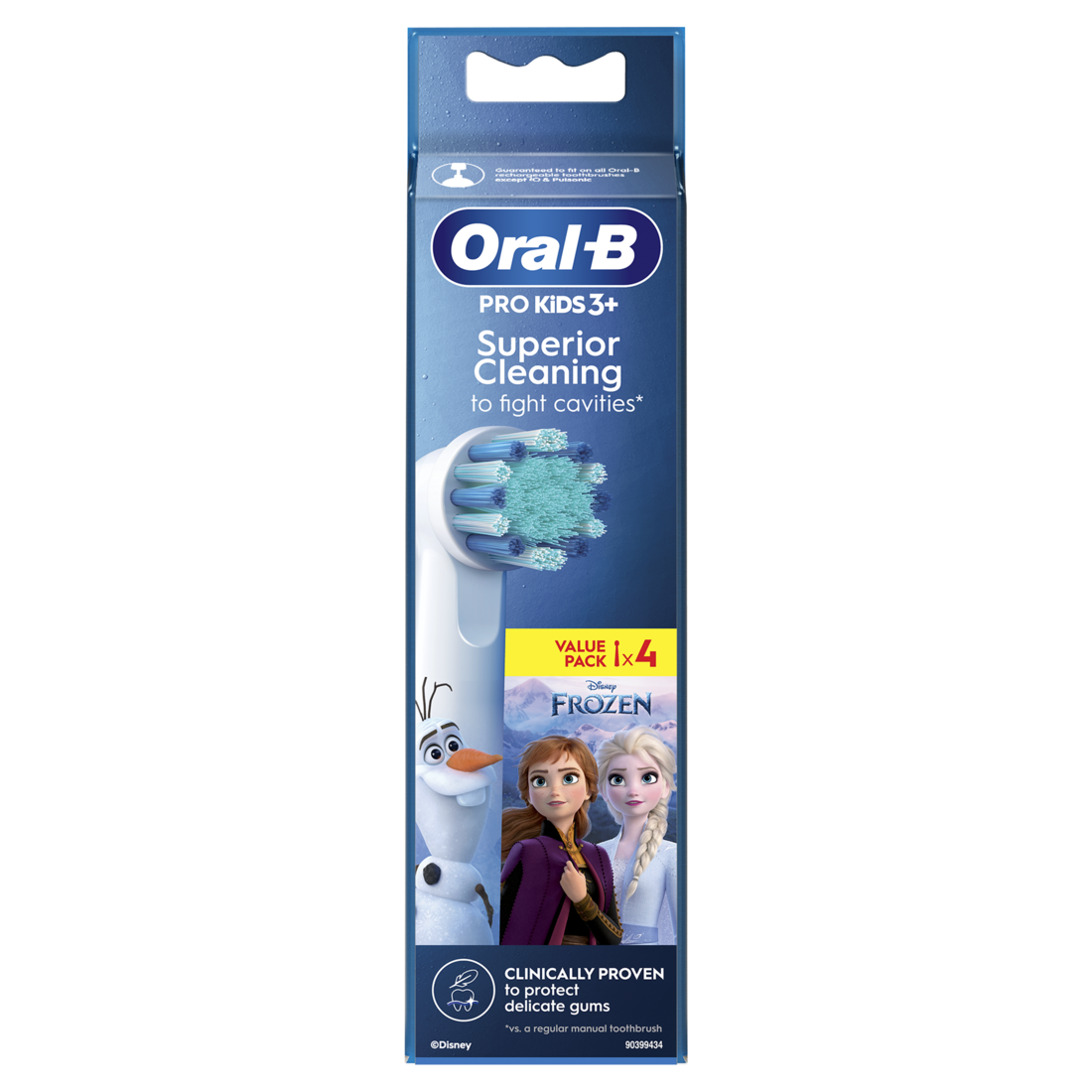 Oral-B Pro Kids 3+ Frozen Replacement Brush Heads - Pack of 4 - Image 21