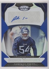 2018 Certified Gridiron Signatures Mirror Blue 45/50 Rashaan Evans Auto 0c2