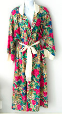Vintage Victoria's Secret Gold Label Floral Kimono Style Maxi Robe Fits All M/L