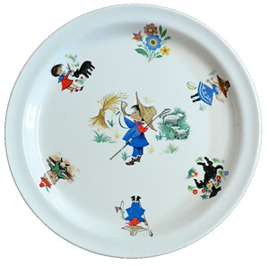 Vintage Child’s Dish Ware Fairy Tale Stories Brendan Erin stone - Arklow Ireland