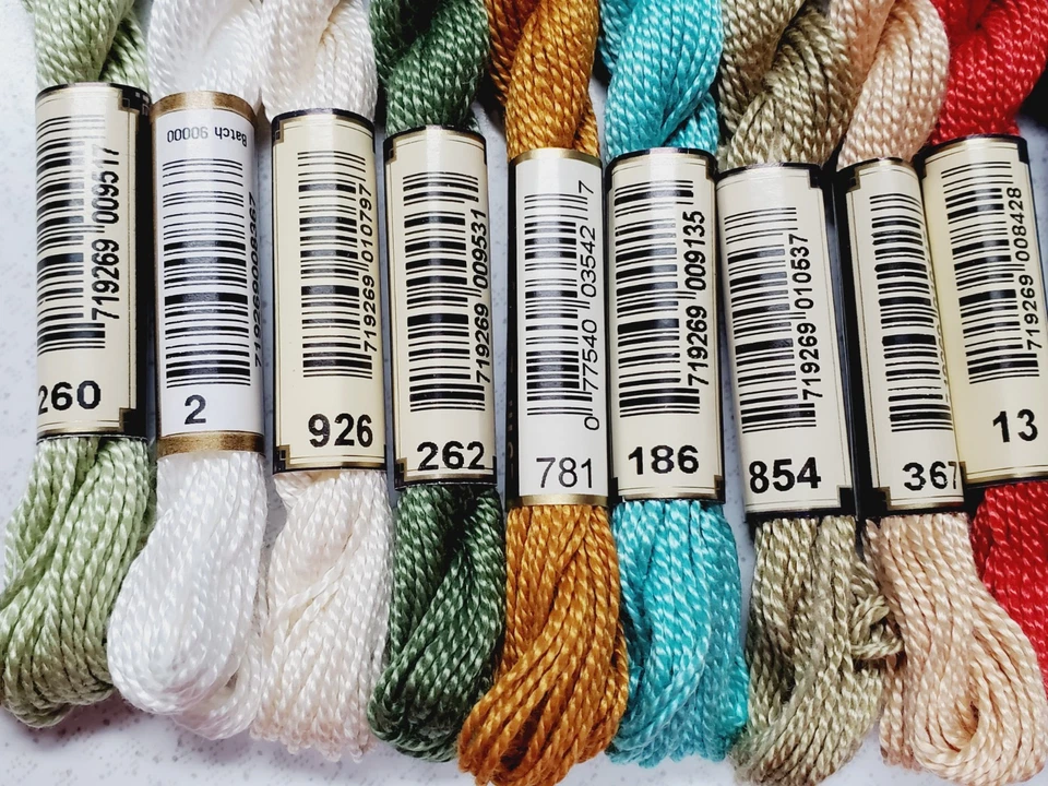 30 Anchor #5 Embroidery Floss Lot of 30 Different Shades Full Skeins - Image 2 of 4