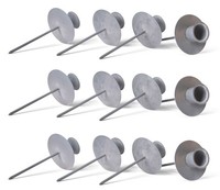 Novaliv KerzenstäNder Stabkerze, Kerzenpin, Kerzenhalter, 12X Stabkerzen Grau
