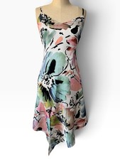 GUESS by Marciano Y2K Floral Slip Dress Asymmetrical Hem Spaghetti Strap XS