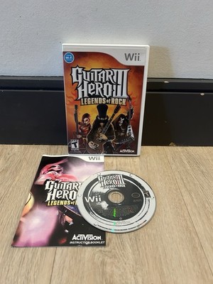 Guitar Hero III Legends of Rock Nintendo Wii Complete CIB Excellent Condition