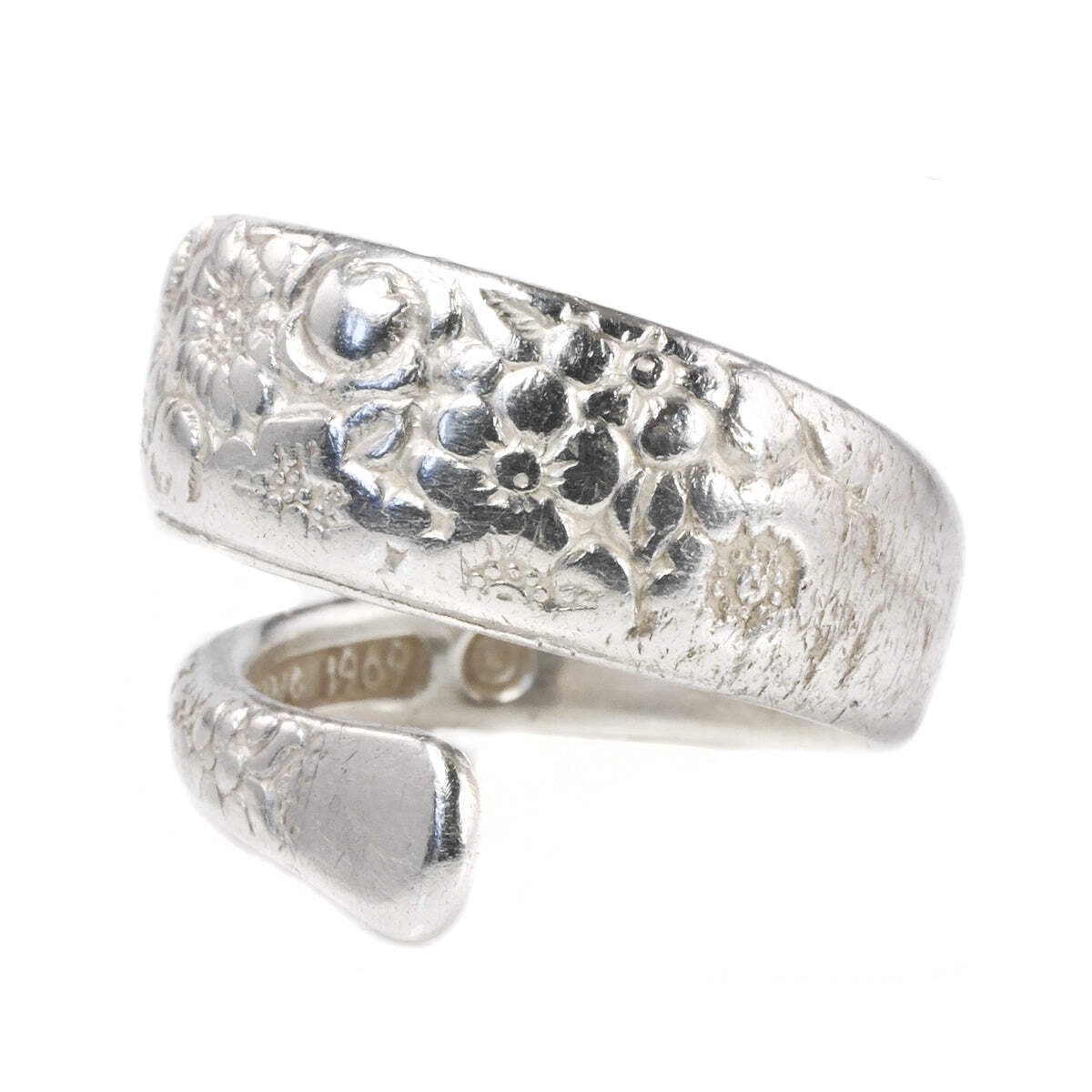 Silver Repousse Ring - image 1