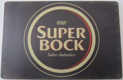12'' x 8'' Super Bock Beer Metal Sign