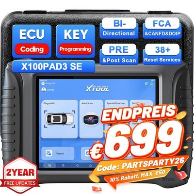 XTOOL X100PAD3 SE V2.0 Profi IMMO OBD2 Diagnosegerät Key Programming Alle System