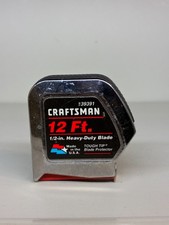 Vintage Craftsman 12 ft Bottom Stop Measuring Tape, Item 39391, Made In USA