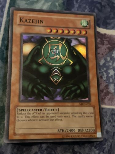 YUGIOH Card TCG KAZEJIN MRD-026 SUPER Rare Unlimited Edition - Picture 1 of 2