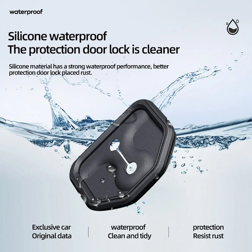 4pcs Silicone Door Lock Buckle Protection Cover For Volvo S90 V90 V40 XC60 XC40 - Picture 4 of 10