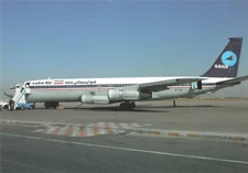 Postcard Airline SAHA AIR Boeing 707-3J9C EP-SHE CC7.