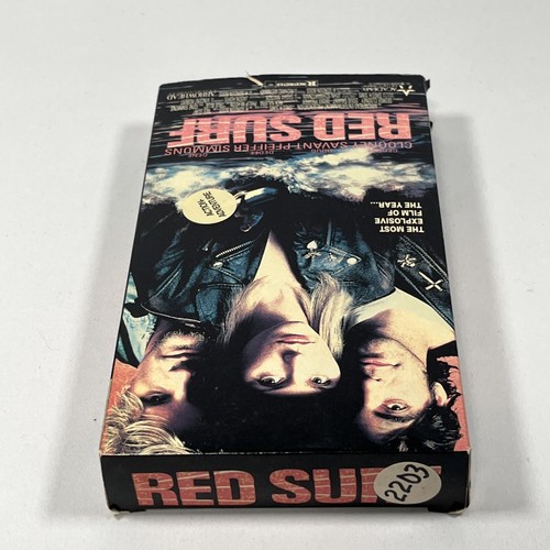 Red Surf VHS 1989 Tape George Clooney Doug Savant Dedee Pfeiffer Movie Film - Picture 5 of 11