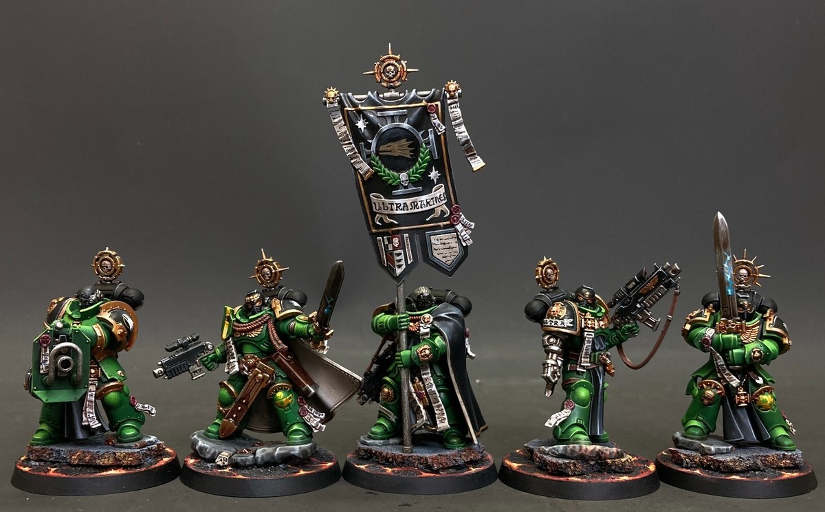 Warhammer 40K Company Heroes Space Marines Presale Painted Gallery