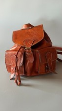 zaino vintage in cuoio