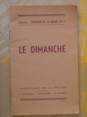 Religious Paper; Sunday / Mass Crusade No. 1 Apostolate Prayer