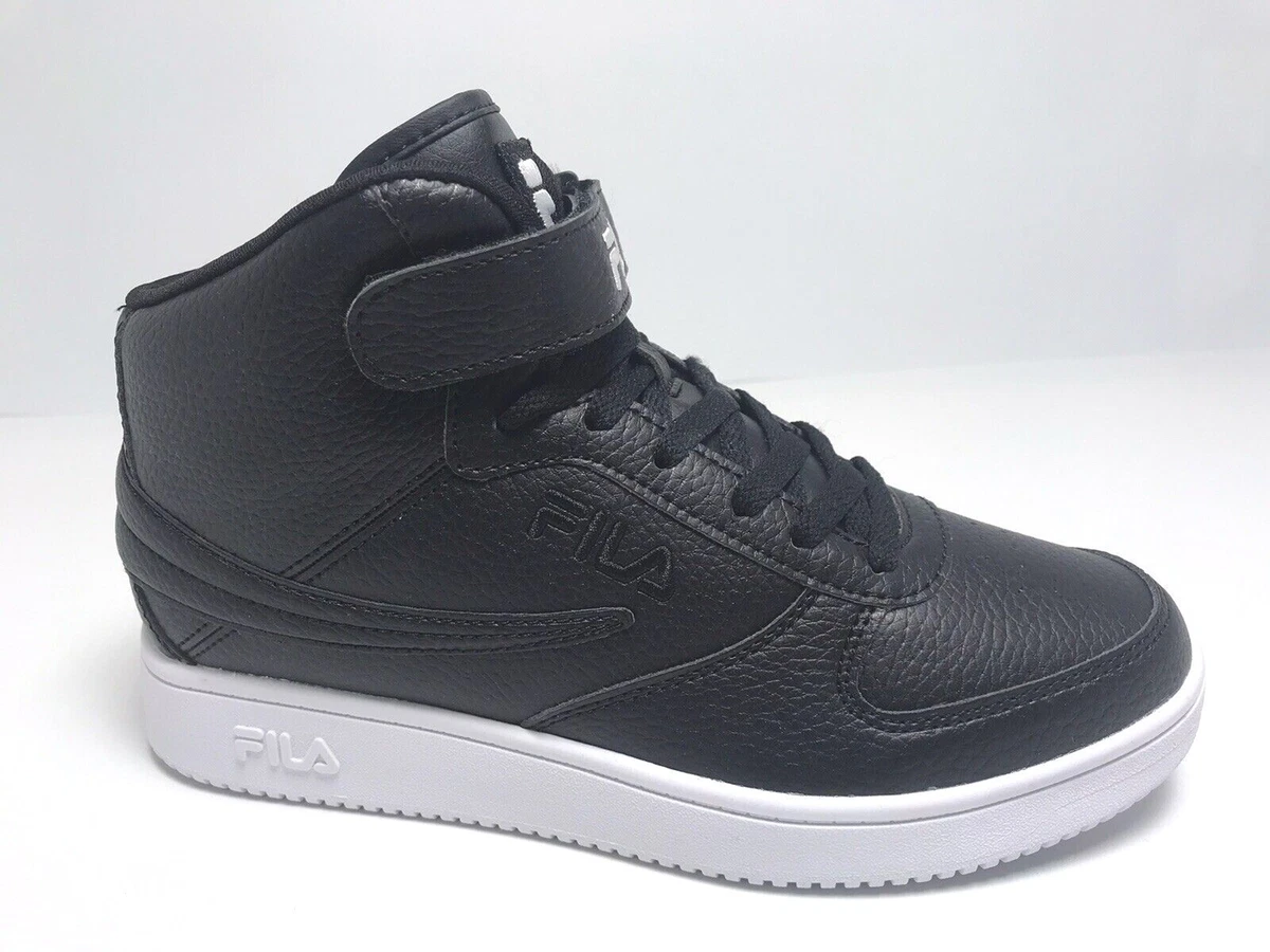 Men s Fila Black White A HIGH Fashion Sneakers