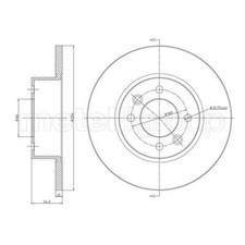 METELLI 2x Bremsscheibe hinten Ø254 mm Voll für Renault Espace II J/S63_ 2.2