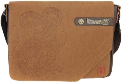 「ドラゴンボールZ」ショルダーバッグ（神龍・ブラウン） OFFICIAL DRAGON BALL Z SHENRON PREMIUM FLAP OVER MESSENGER