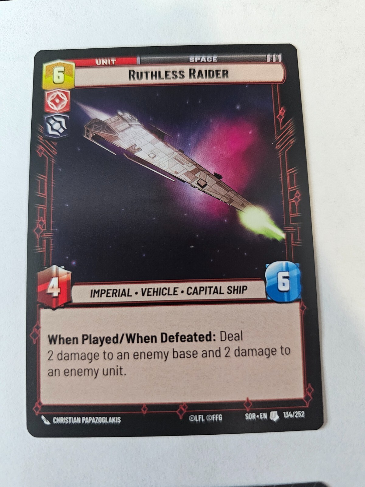 Star Wars Unlimited - Ruthless Raider - Spark of Rebellion