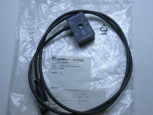 (NEW) PEPPERL + FUCHS VAZ-2T1-FK-G10-1M-PUR-V1-G Part No. 216036 ...