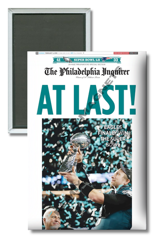2017 Eagles The Philadelphia Inquirer News Super Bowl Champions 2" x 3 ...