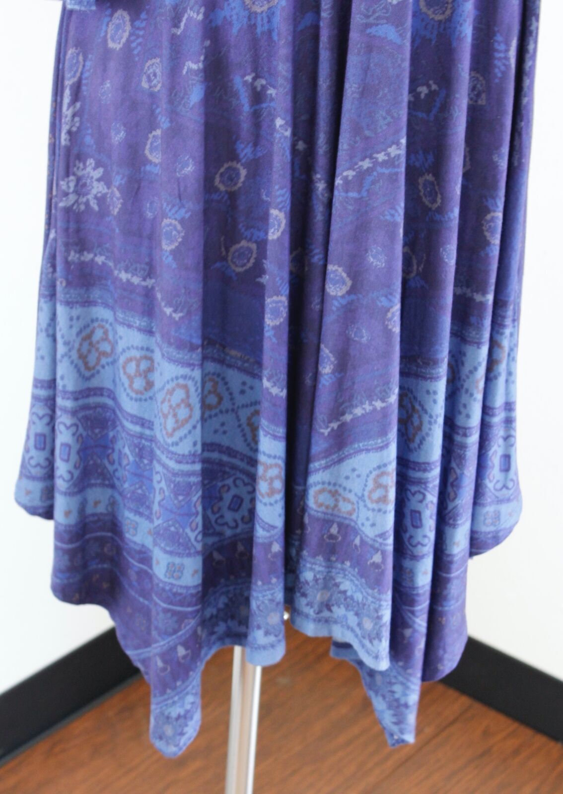 Soft Surroundings Blue Indigo Patchwork Print Asy… - image 7
