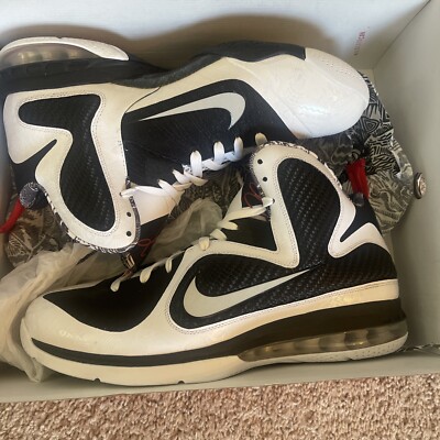 Nike LeBron 9 Freegums 2011 Black White Red Air Size 13 | eBay display picture 3