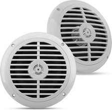6.5 Inch Dual Marine Speakers - 2 Way Waterproof and Weather Resistant Outdoor A