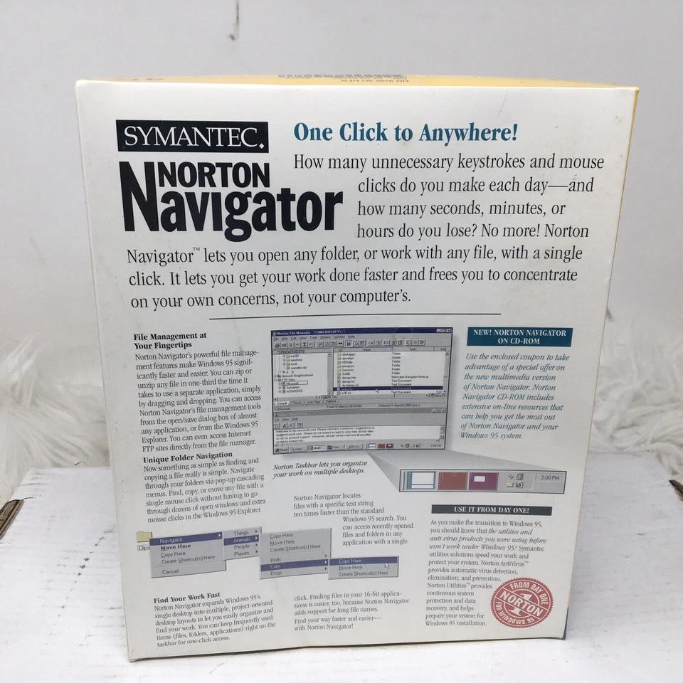 Vintage Symantec Norton Navigator for Windows 95 Sealed - Image 3 of 4