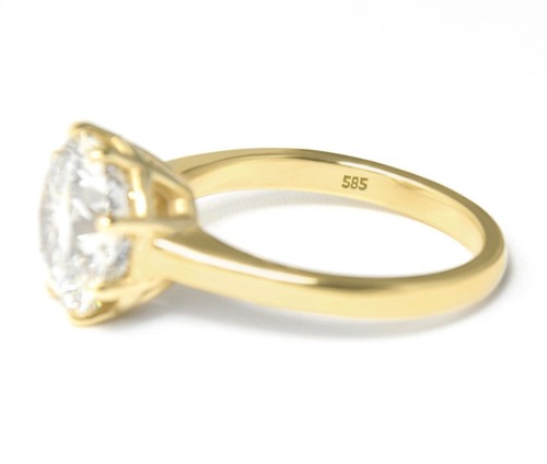 Diamant Damen Ring in 585 Gold; 4,01ct Brillant, VS1; inklusive IGI Zertifikat! - Bild 5 von 11