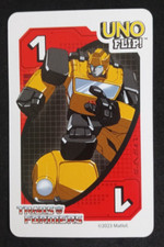 Uno Flip! Transformers Card Red Bumblebee #1